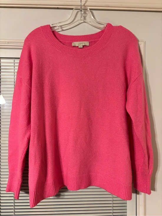 LOFT Sweaters - LOFT Hot Pink Crewneck Sweater Women
